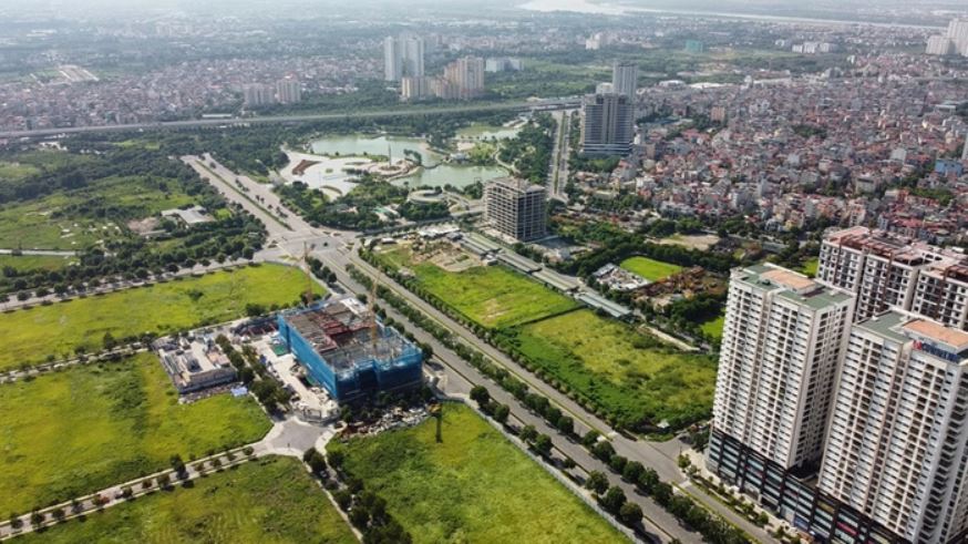 construction progress of Starlake Tay Ho